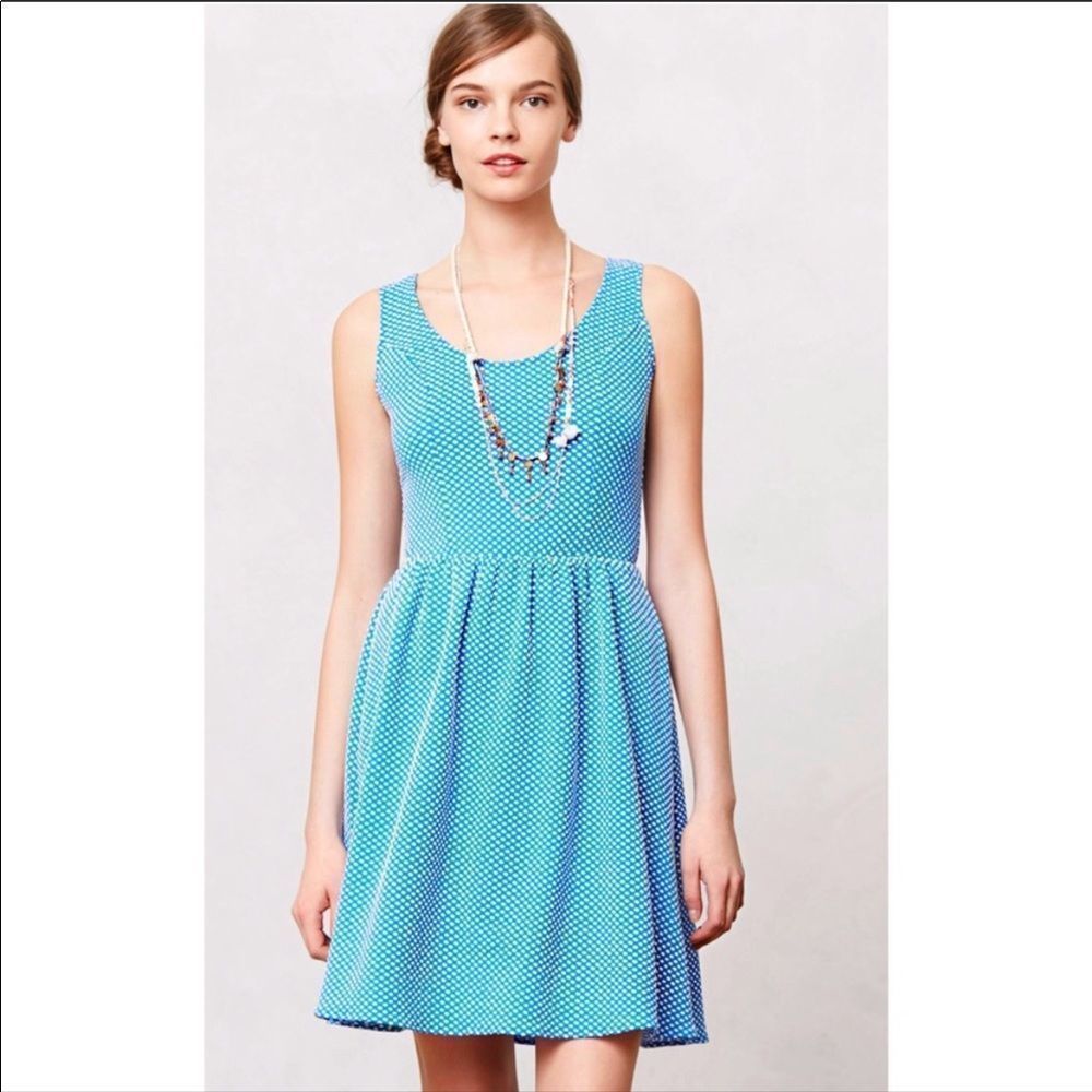 ANTHROPOLOGIE Maeve Caldera Polka Dot Dress